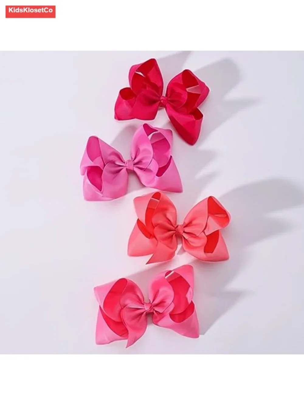 30 Pieces 6 Inch Grosgrain Ribbon Hair Bows with Alligator Clips for Kids